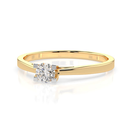 Solitär-Ring (Rund), 0.15 ct — 101-10020(3.4)