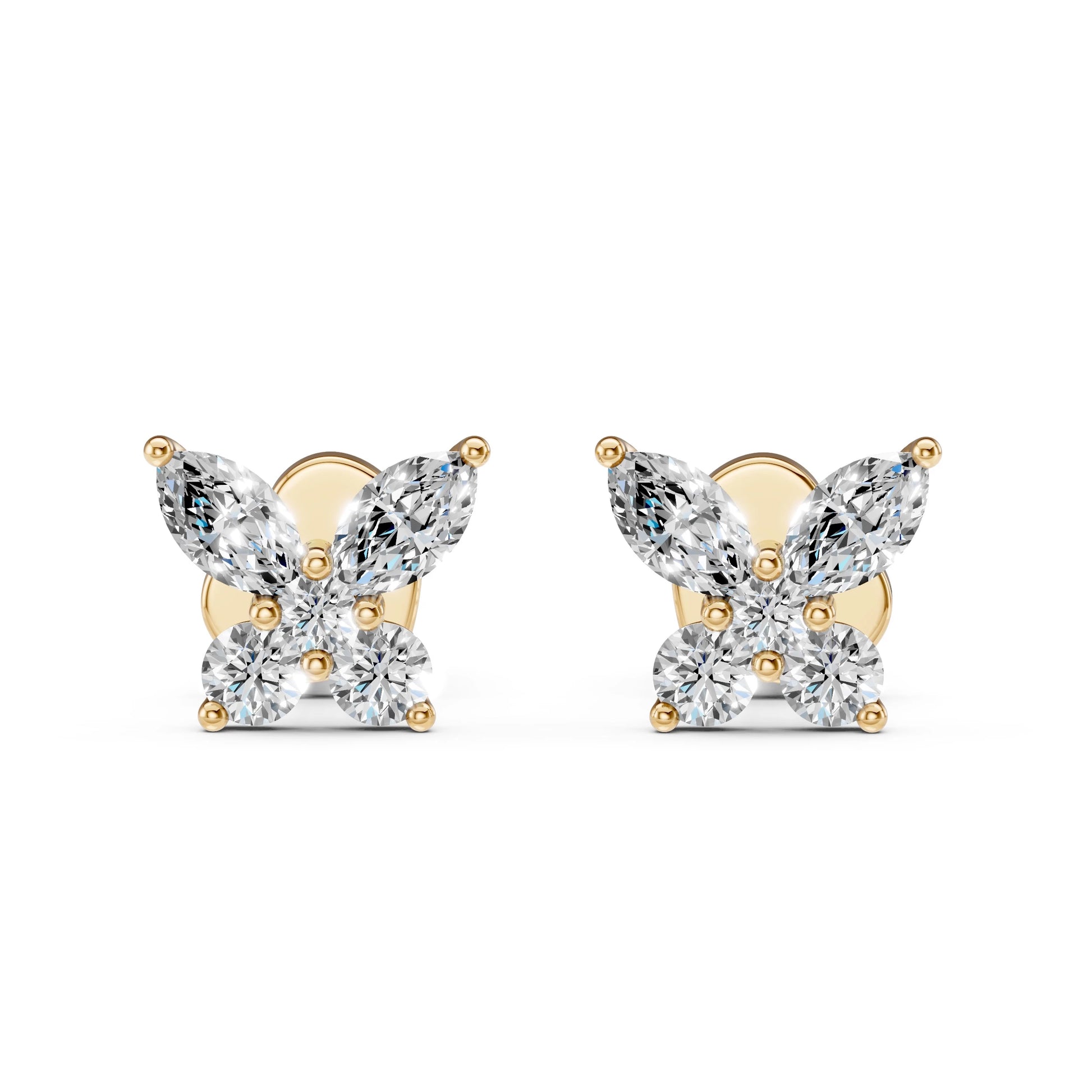 Illusion-Ohrringe (Marquise), 0.4 ct — 102-10192