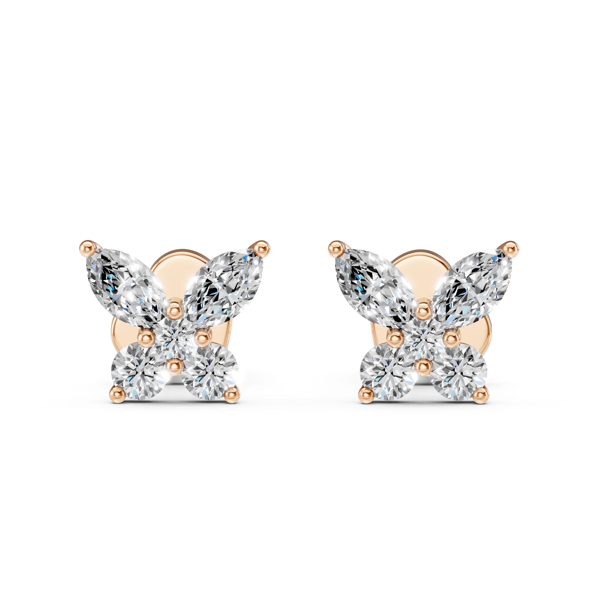 Illusion-Ohrringe (Marquise), 0.4 ct — 102-10192