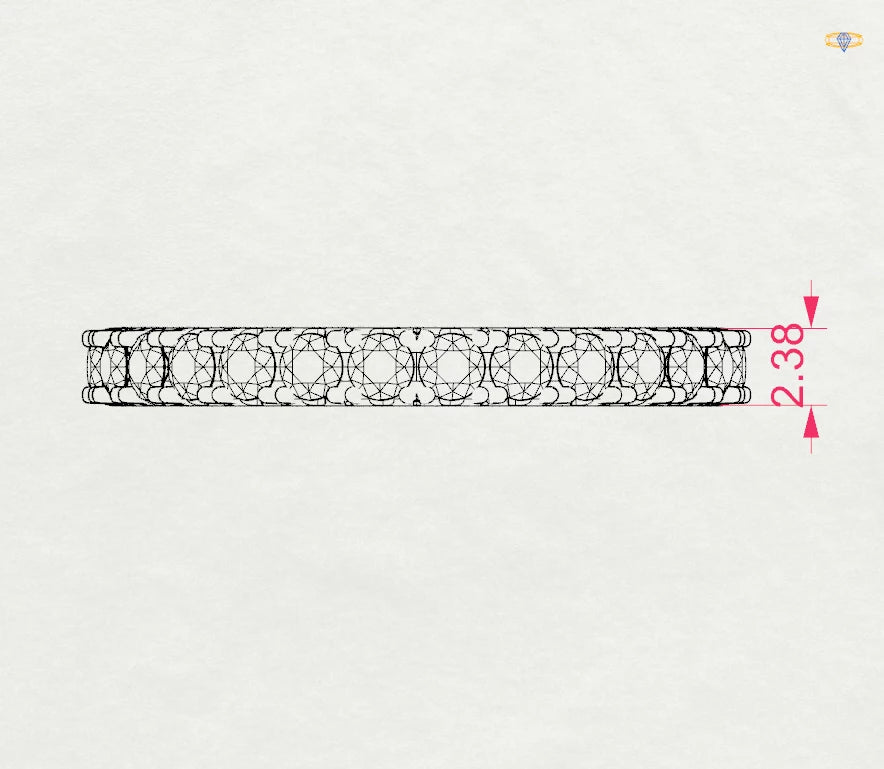 Eternity-Ring (Rund), 0.42 ct — 101-10112