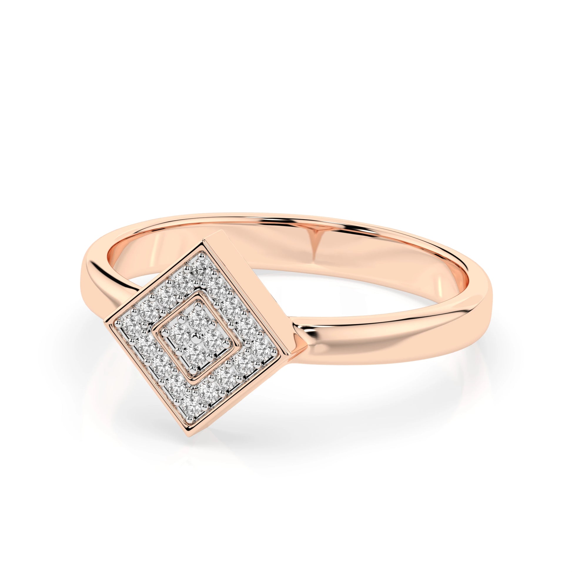 Illusion-Ring (Rund), 0.1 ct — 101-10074