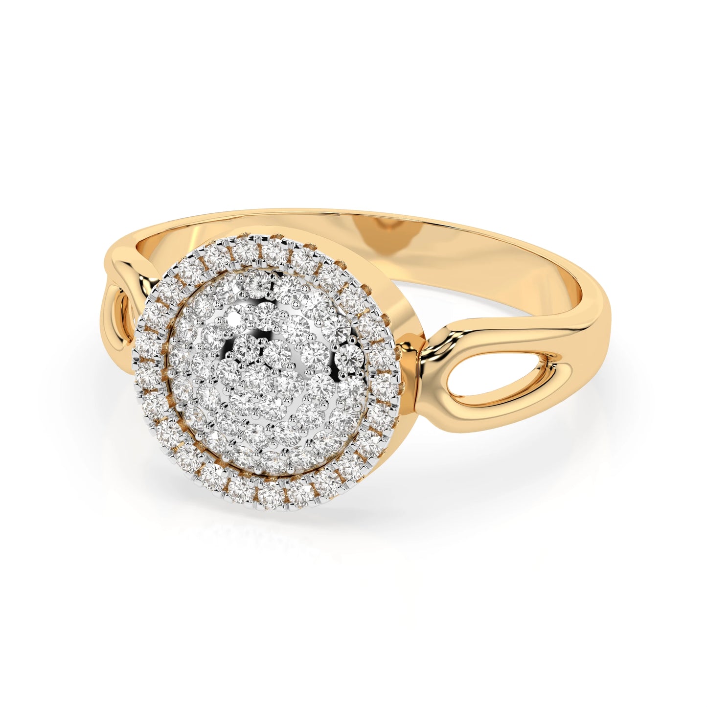 Illusion-Ring (Rund), 0.15 ct — 101-10073
