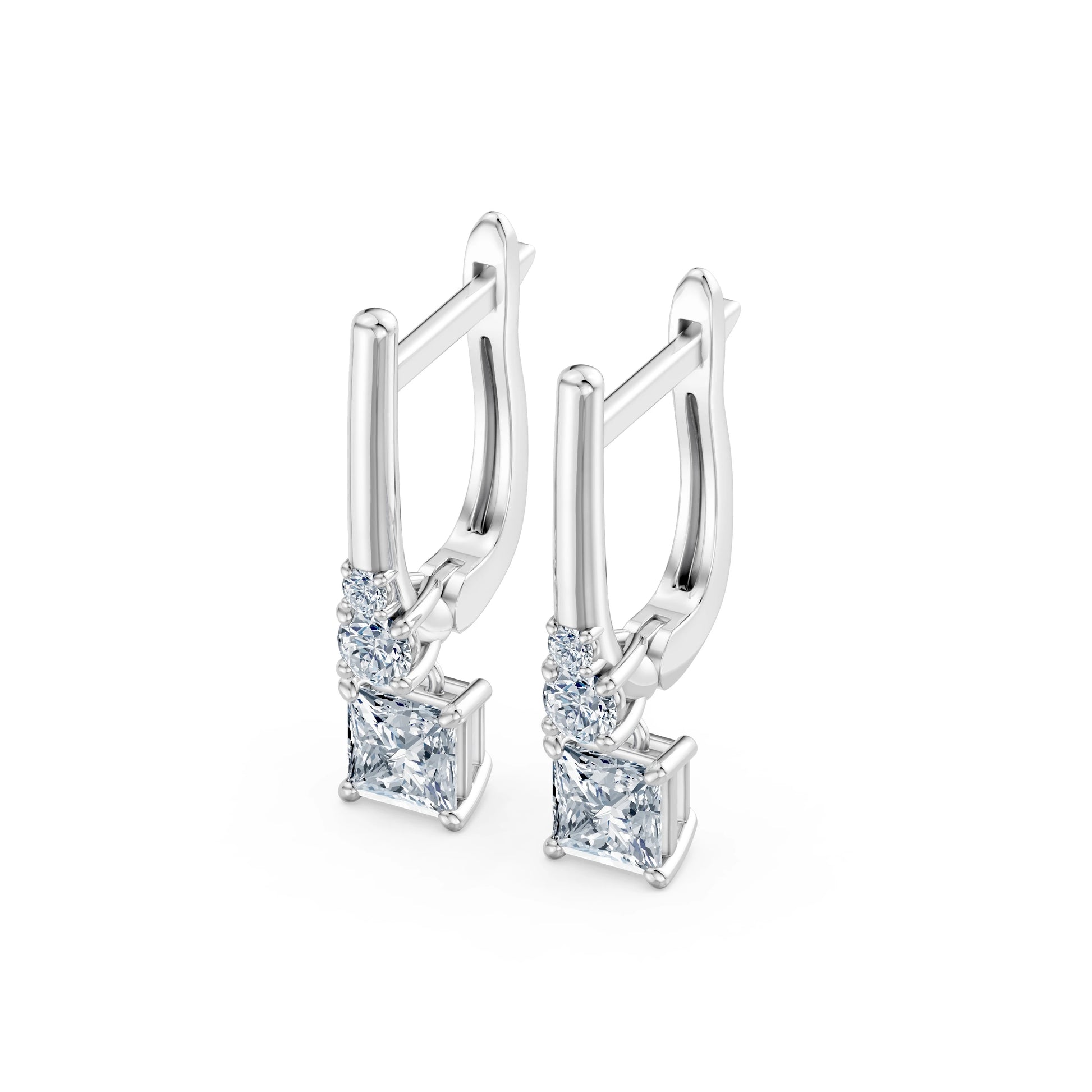 Solitär-Eternity-Ohrringe, 0.8 ct — 102-10143(0.40)PR