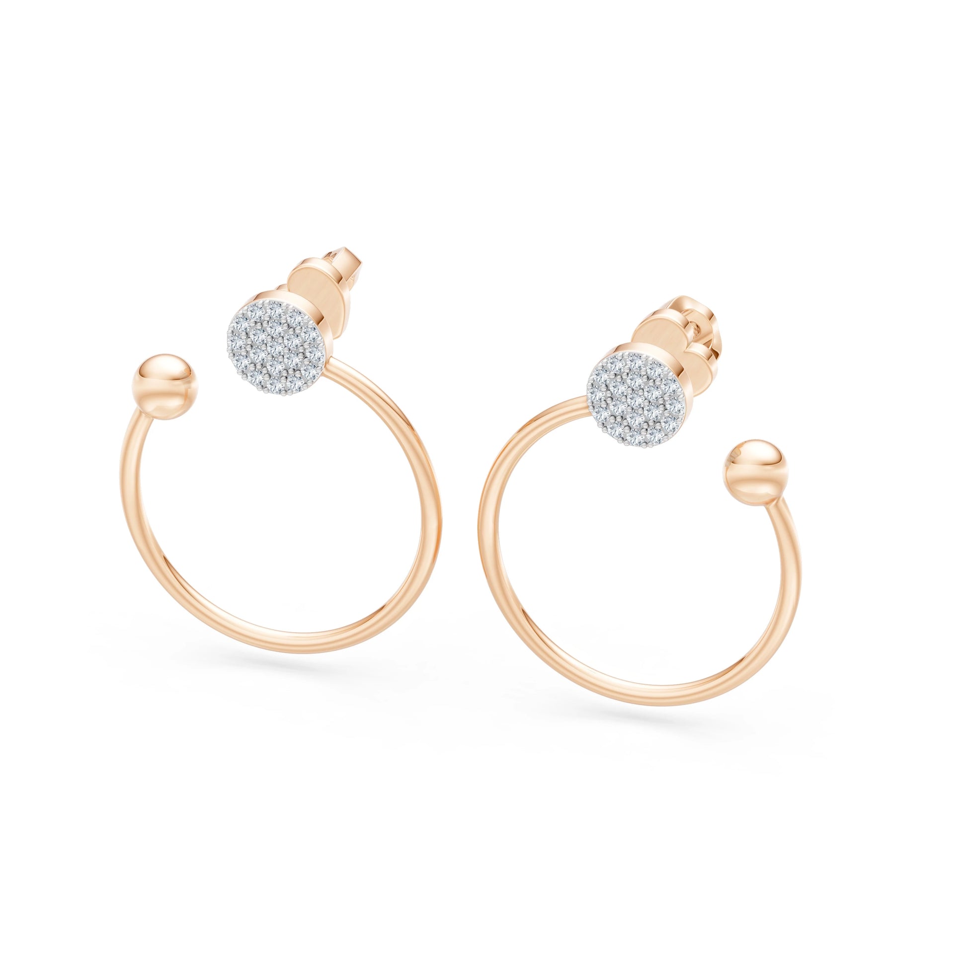 Minimalismus-Ohrringe, 0.23 ct — 102-10081