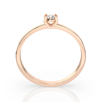 Solitär-Ring (Rund), 0.1 ct — 101-10022(3.0)