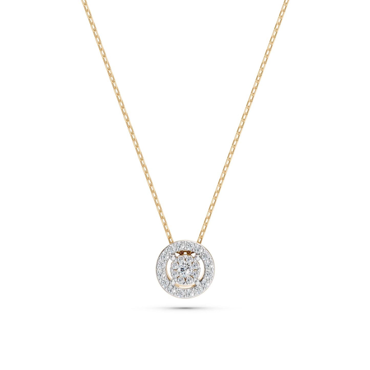 Illusion-Halskette (Rund), 0.03 ct — 104-10002(2.0)