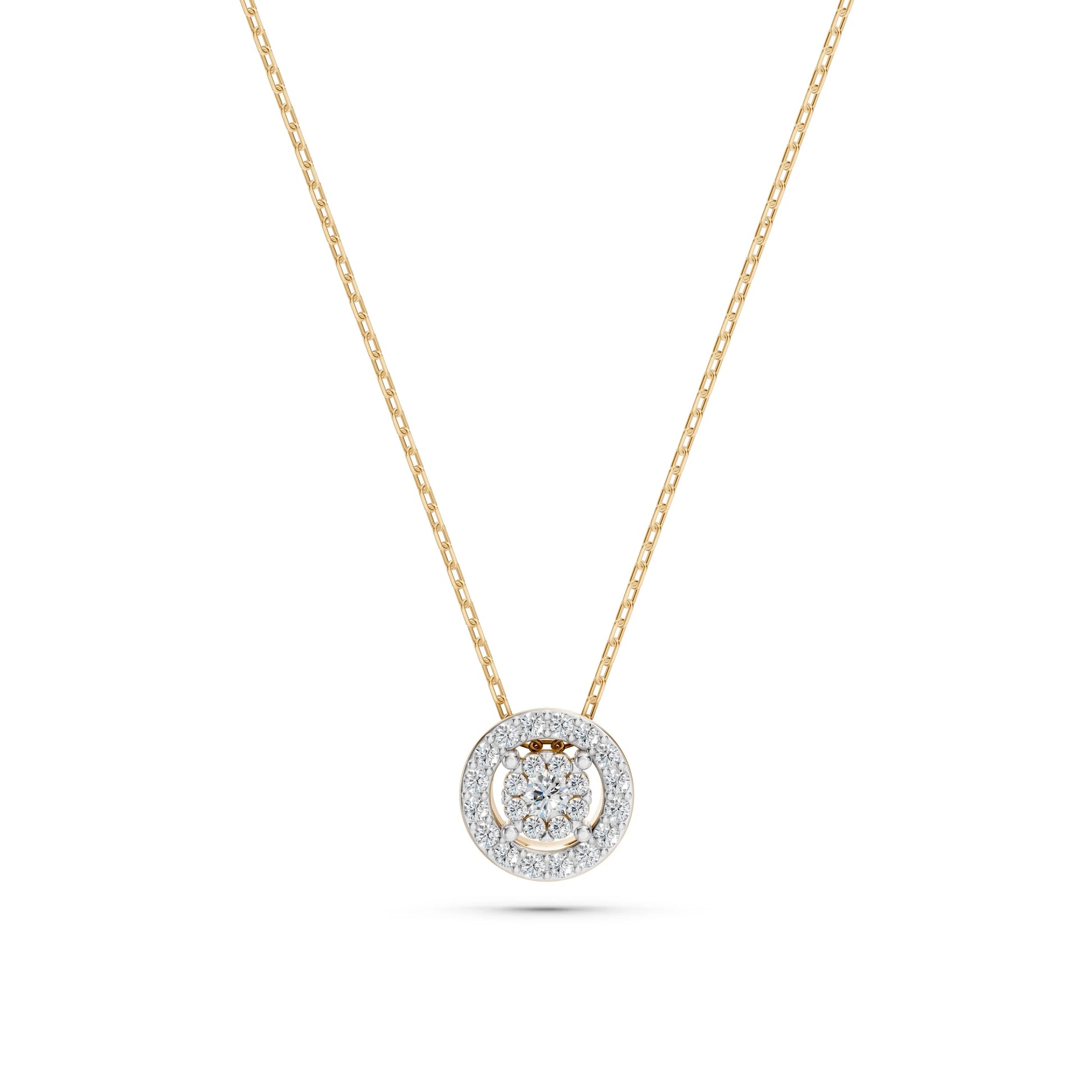 Illusion-Halskette (Rund), 0.03 ct — 104-10002(2.0)