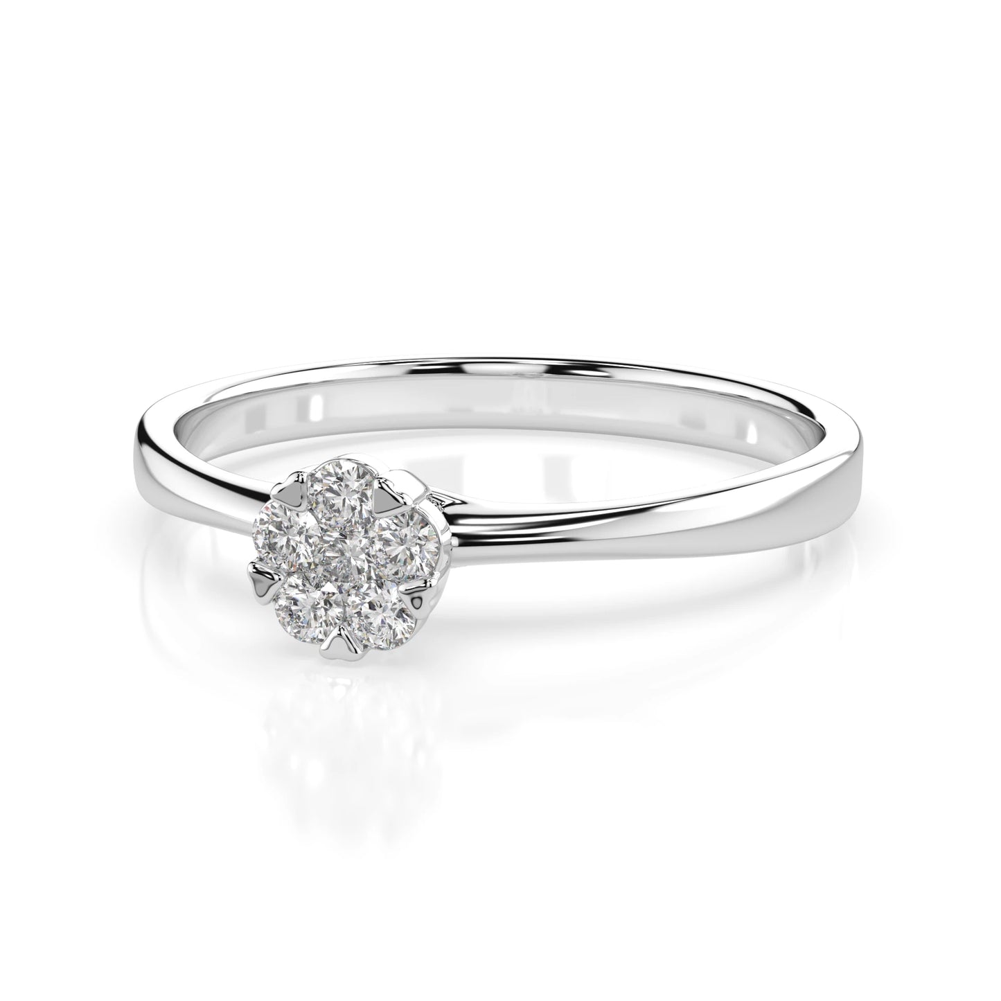 Illusion-Ring (Rund), 0.03 ct — 101-10015/1(2.0)
