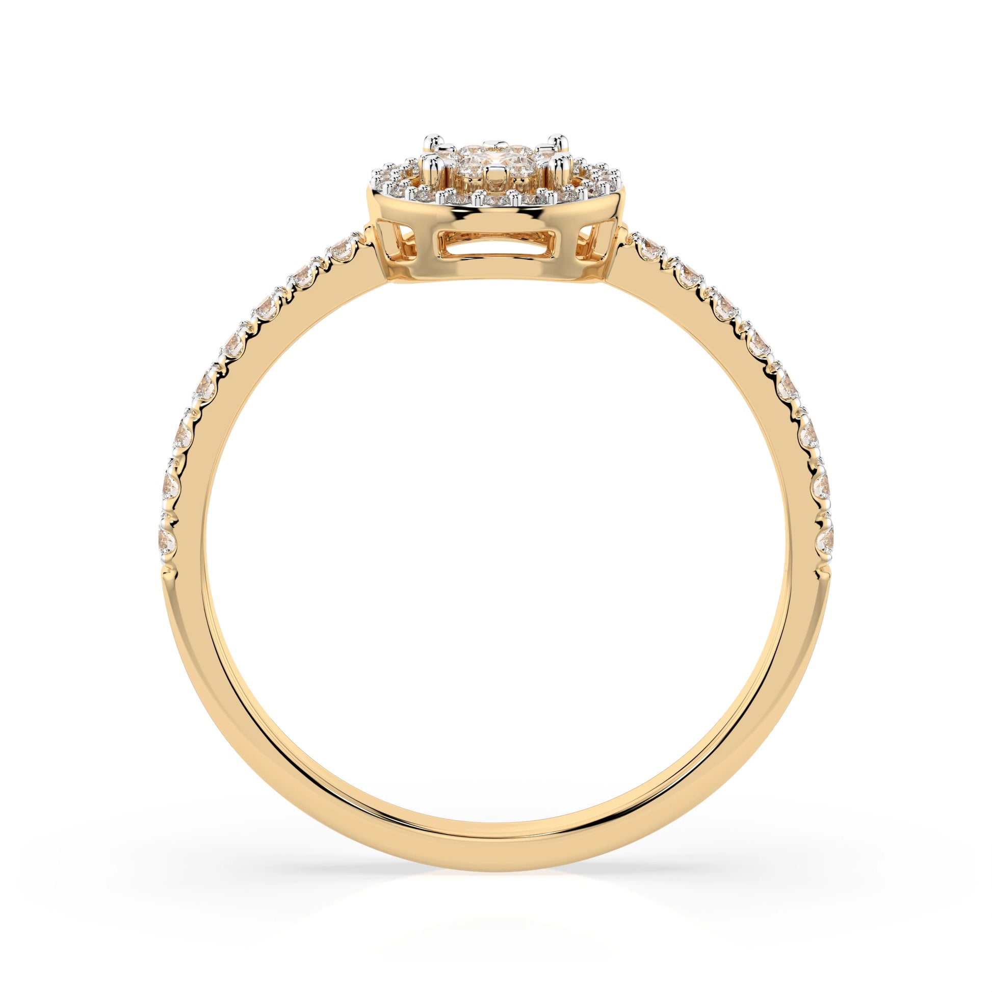 Illusion-Ring (Rund), 0.1 ct — 101-10018(3.0)