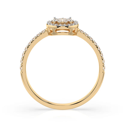 Illusion-Ring (Rund), 0.1 ct — 101-10018(3.0)