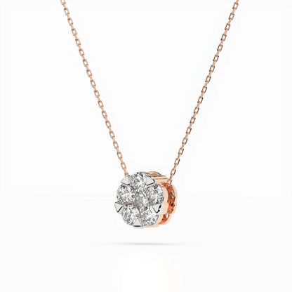 Illusion-Halskette (Rund), 0.1 ct — 104-10033(3.0)
