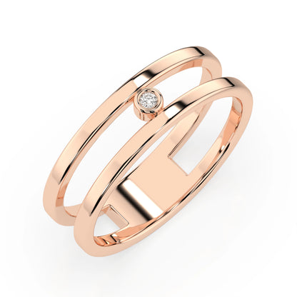 Minimalismus-Ring (Rund), 0.02 ct — 101-10064