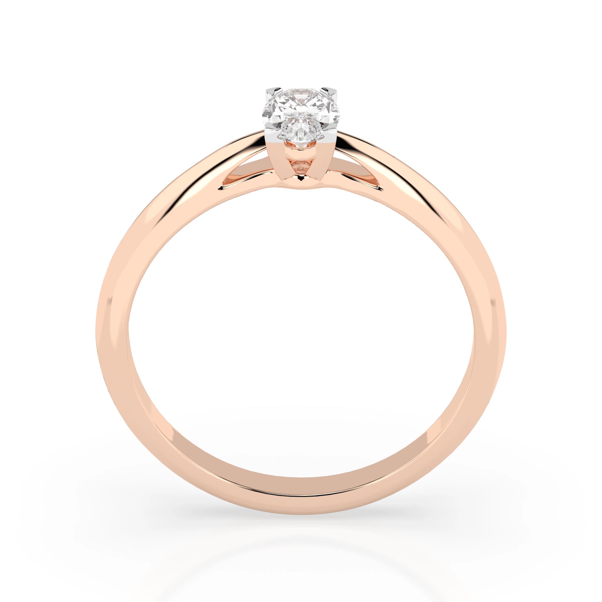 Solitär-Ring (Oval), 0.3 ct — 101-10190(0.30)OV