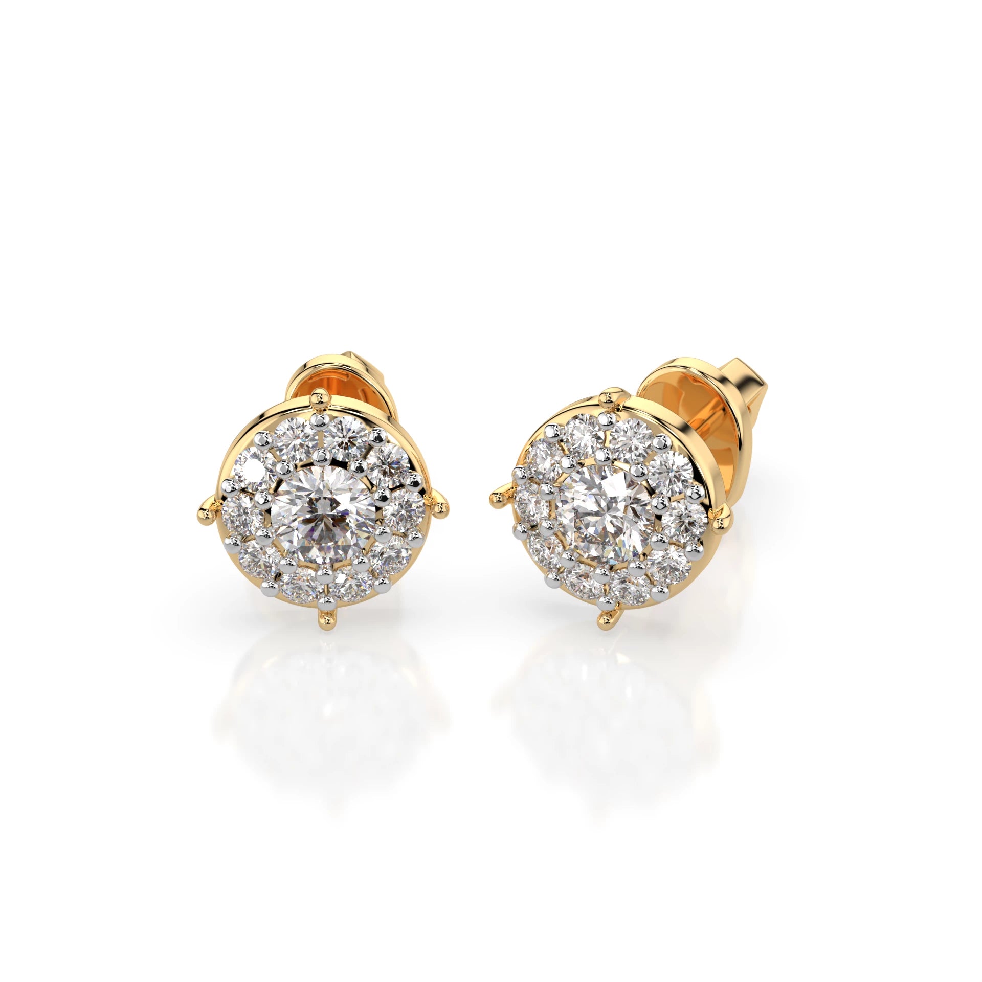 Solitär-Eternity-Ohrringe (Rund), 0.2 ct — 102-10017(3.0)