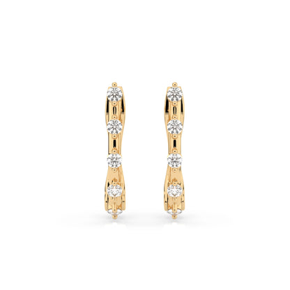 Eternity-Ohrringe (Rund), 0.2 ct — 102-10145