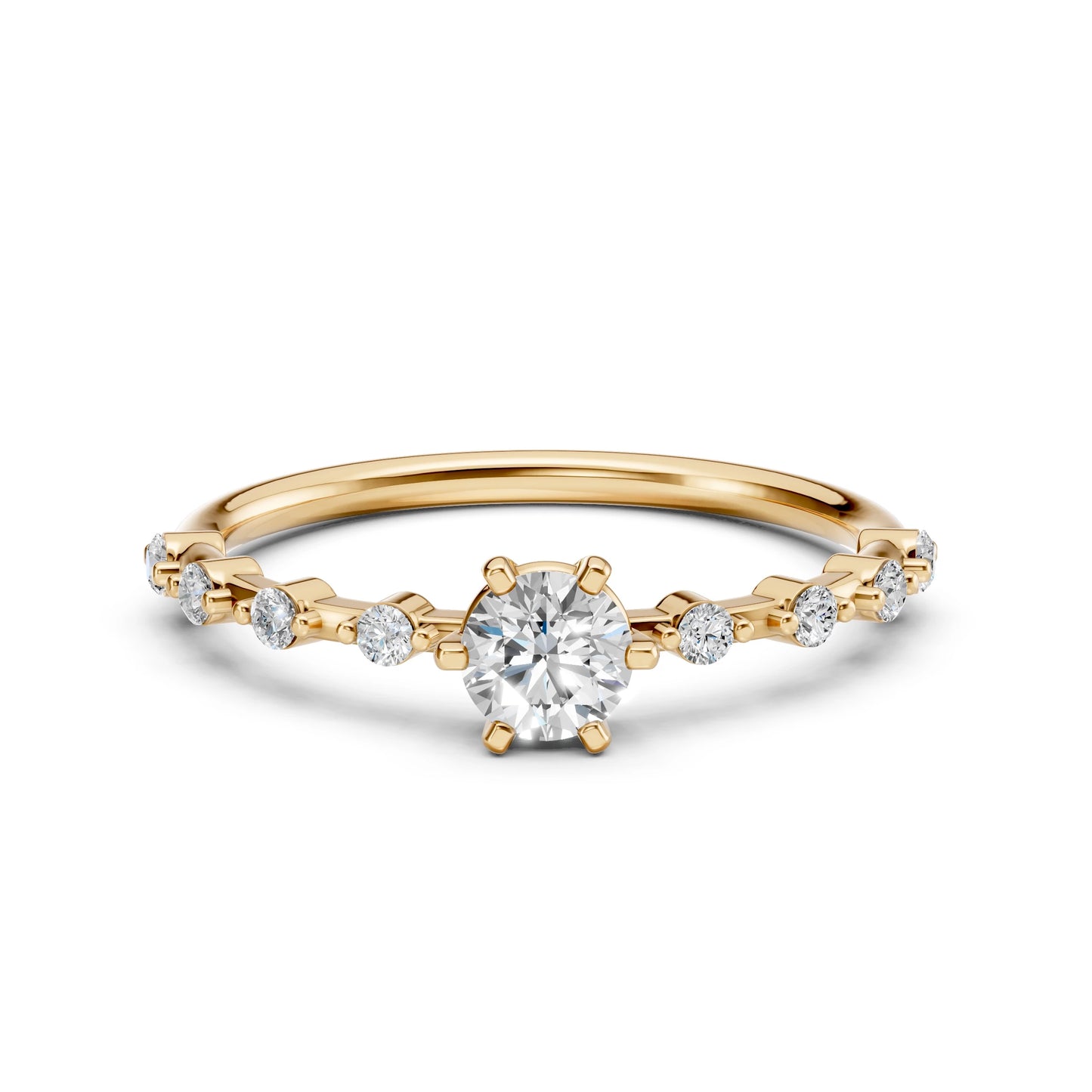 Solitär-Eternity-Ring (Rund), 0.4 ct — 101-10144(4.7)