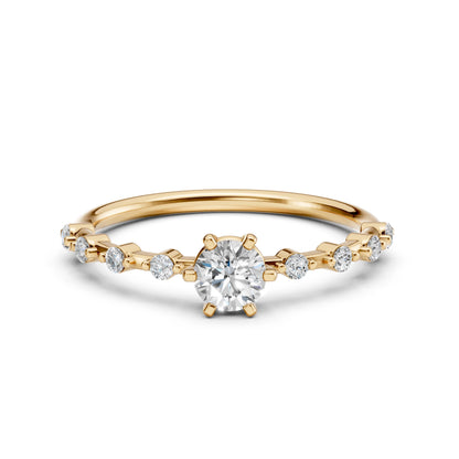 Solitär-Eternity-Ring (Rund), 0.4 ct — 101-10144(4.7)