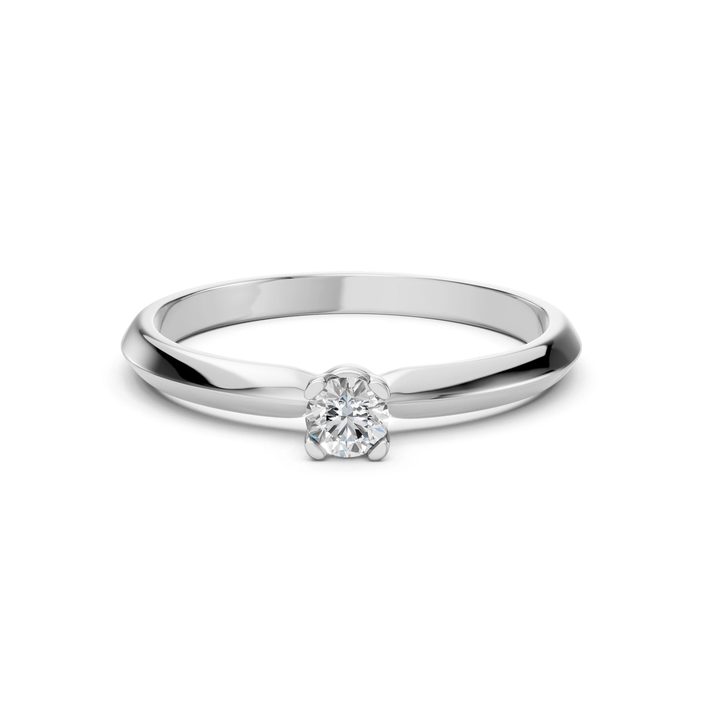 Solitär-Ring (Rund), 0.15 ct — 101-10089(3.4)