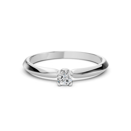 Solitär-Ring (Rund), 0.15 ct — 101-10089(3.4)