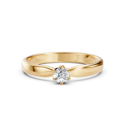 Solitär-Ring (Rund), 0.2 ct — 101-10040(3.7)