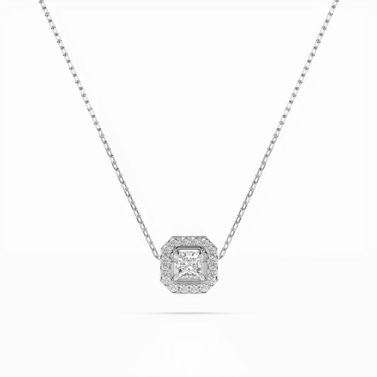 Solitär-Eternity-Halskette (Prinzess), 0.17 ct — 104-10045(3.0)PR