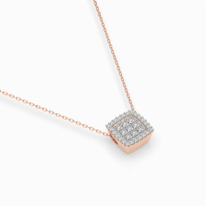 Illusion-Halskette (Rund), 0.12 ct — 104-10035