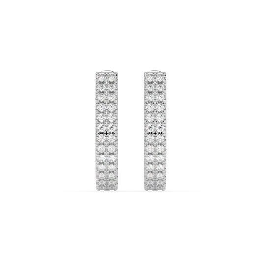 Eternity-Ohrringe (Rund), 0.21 ct — 102-10300