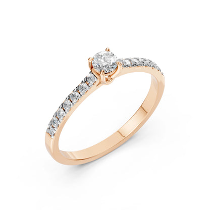 Solitär-Eternity-Ring (Rund), 0.2 ct — 101-10094(3.7)