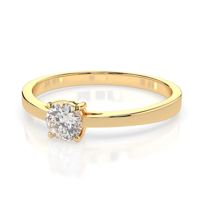 Solitär-Ring (Rund), 0.25 ct — 101-10012/1(4.0)