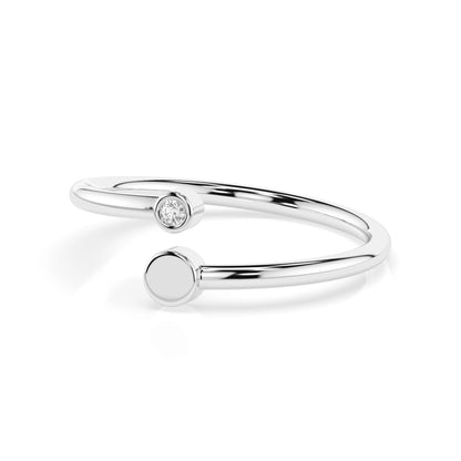 Minimalismus-Ring (Rund), 0.02 ct — 101-10071
