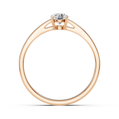 Solitär-Ring (Rund), 0.4 ct — 101-10012/1(4.7)