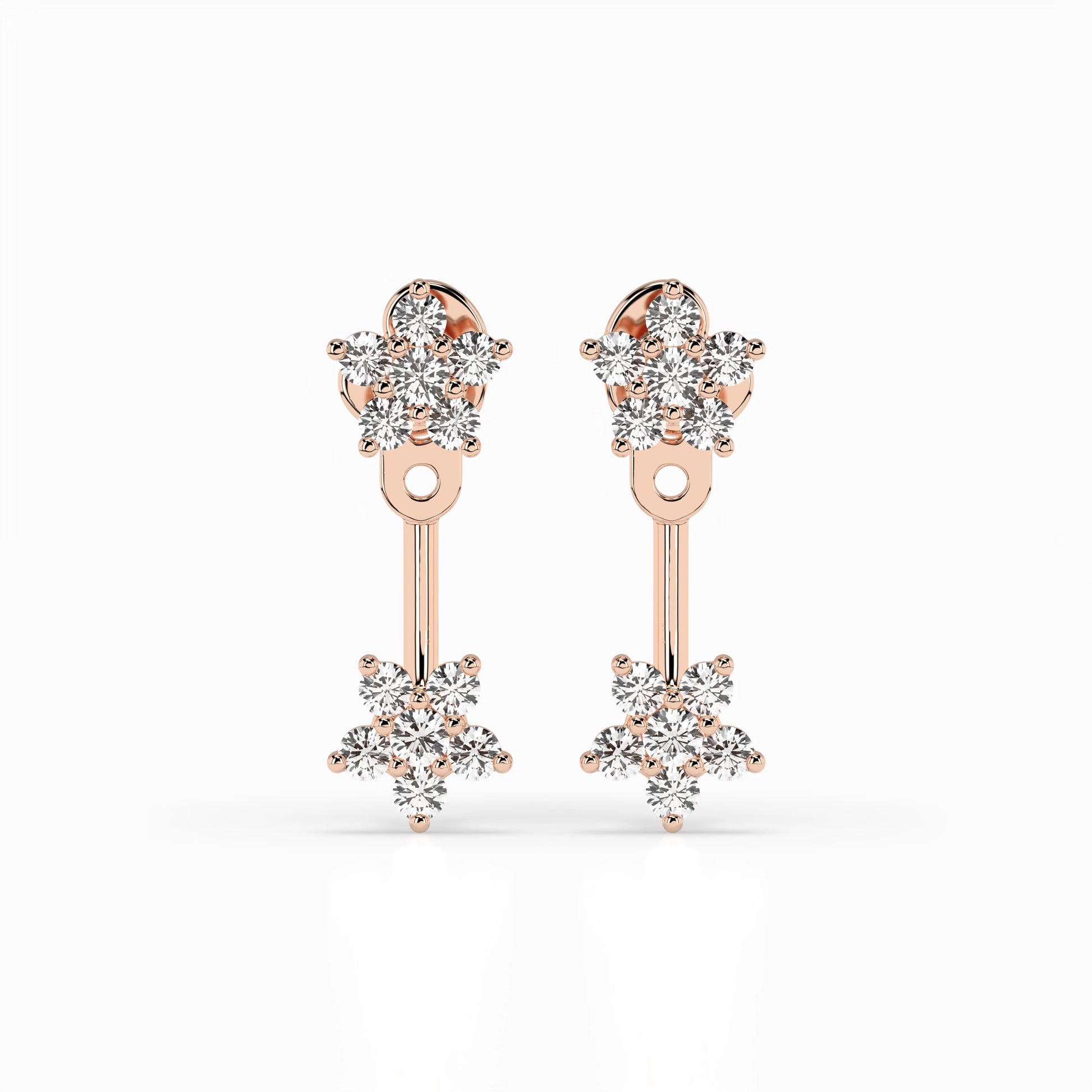 Illusion-Ohrringe (Rund), 0.25 ct — 102-10195/1