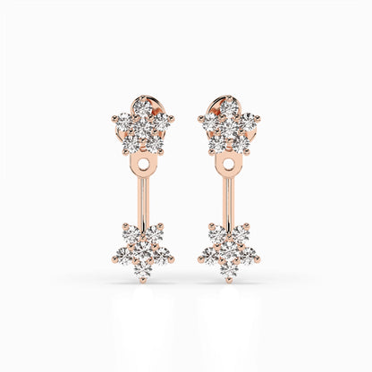 Illusion-Ohrringe (Rund), 0.25 ct — 102-10195/1