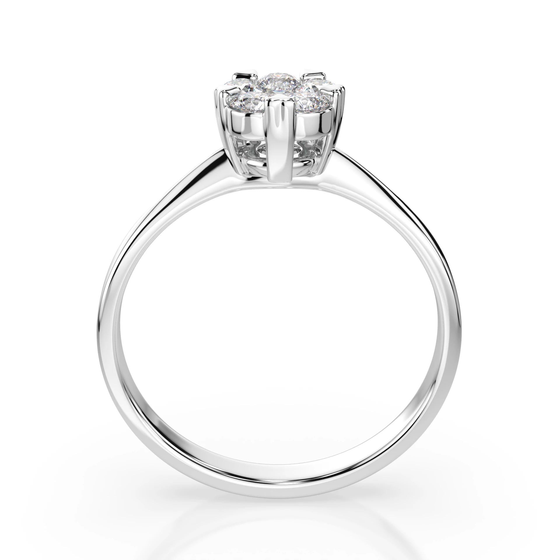 Illusion-Ring (Rund), 0.1 ct — 101-10015/1(3.0)