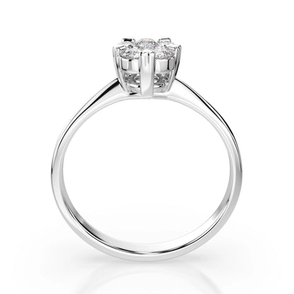 Illusion-Ring (Rund), 0.1 ct — 101-10015/1(3.0)