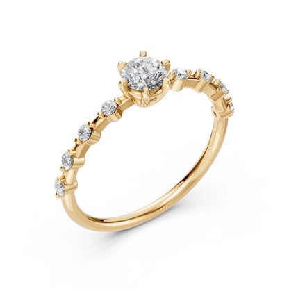 Solitär-Eternity-Ring (Rund), 0.4 ct — 101-10144(4.7)