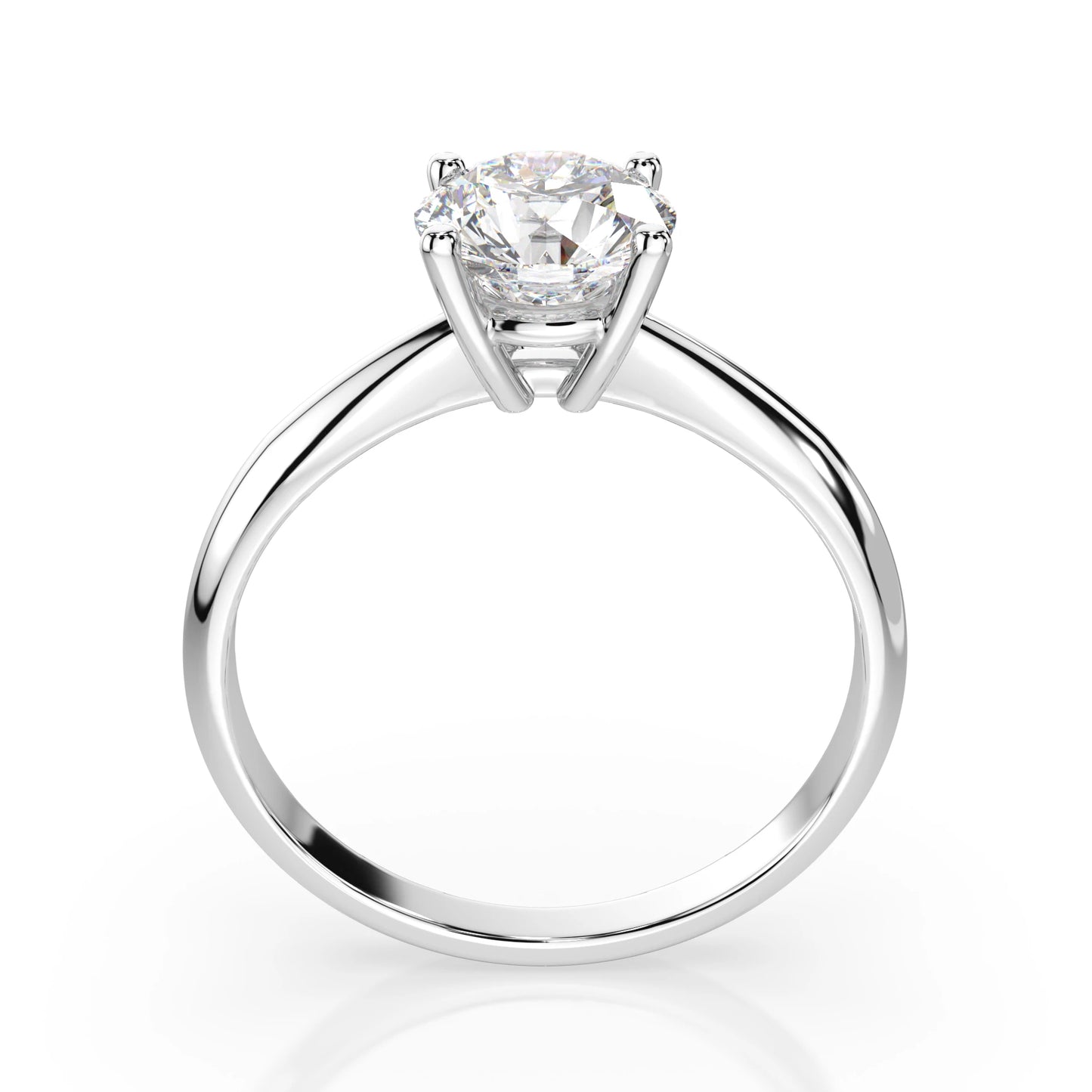 Solitär-Ring (Rund), 0.7 ct — 101-10021(5.7)