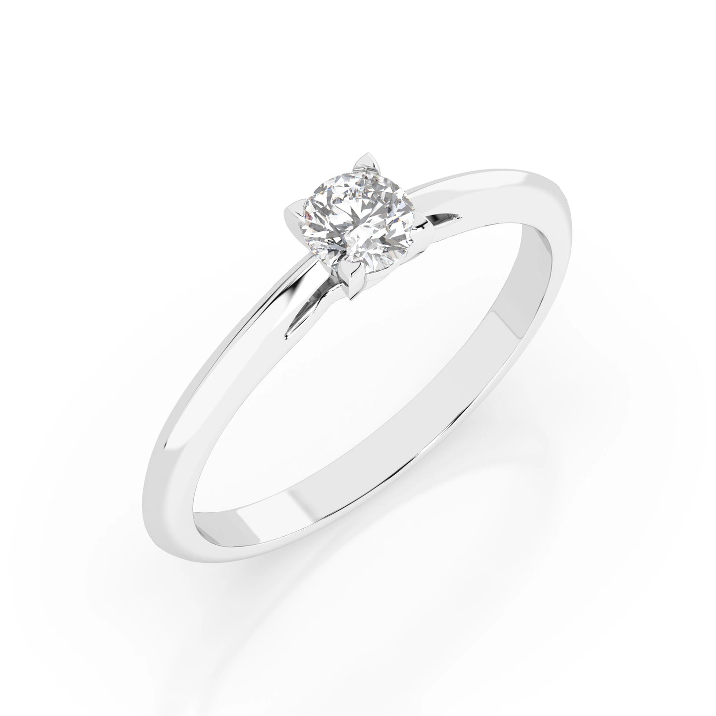 Solitär-Ring (Rund), 0.3 ct — 101-10190(0.30)RN