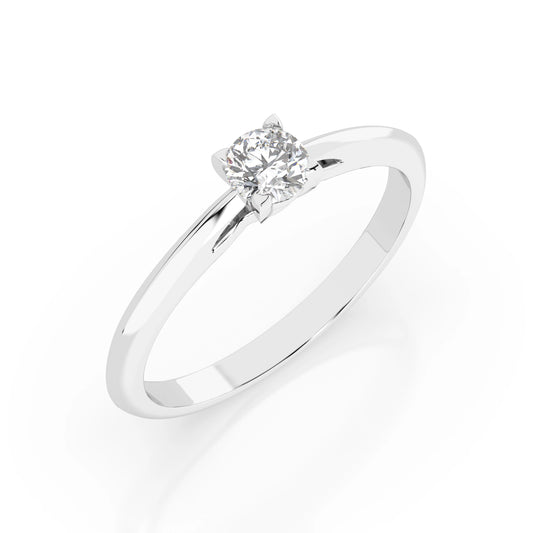 Solitär-Ring (Rund), 0.3 ct — 101-10190(0.30)RN