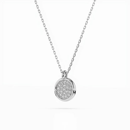 Illusion-Halskette (Rund), 0.12 ct — 104-10022