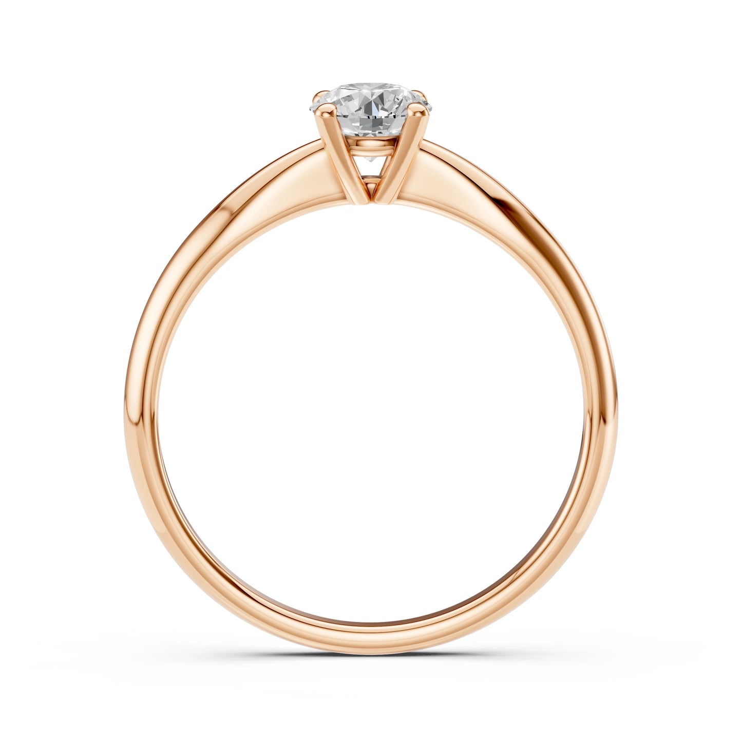 Solitär-Ring (Rund), 0.5 ct — 101-10021(5.1)