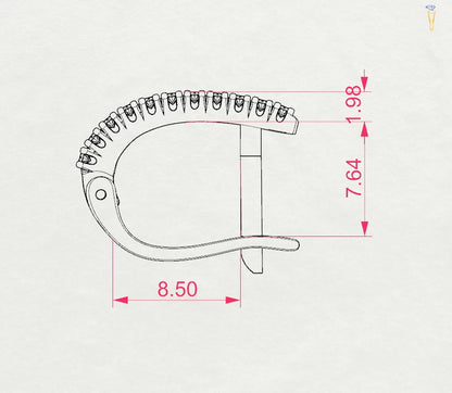 Eternity-Ohrringe (Rund), 0.18 ct — 102-10076