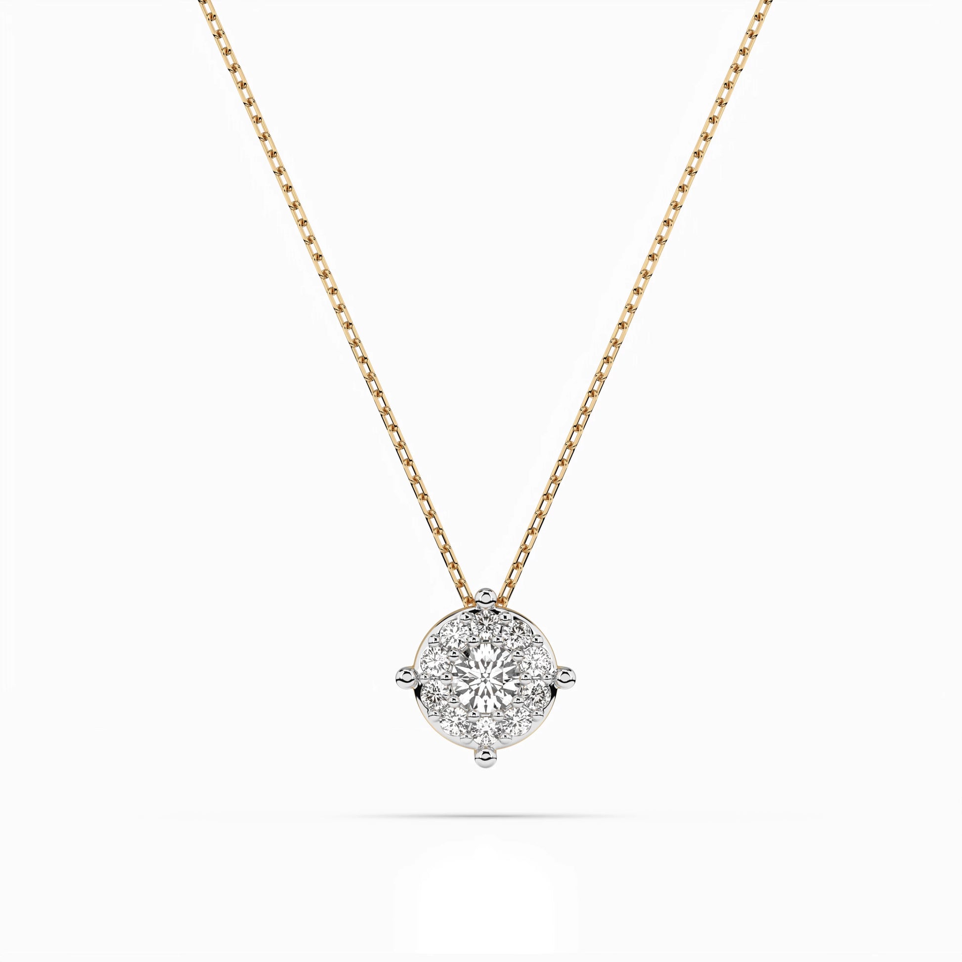 Solitär-Eternity-Halskette (Rund), 0.1 ct — 104-10001(3.0)