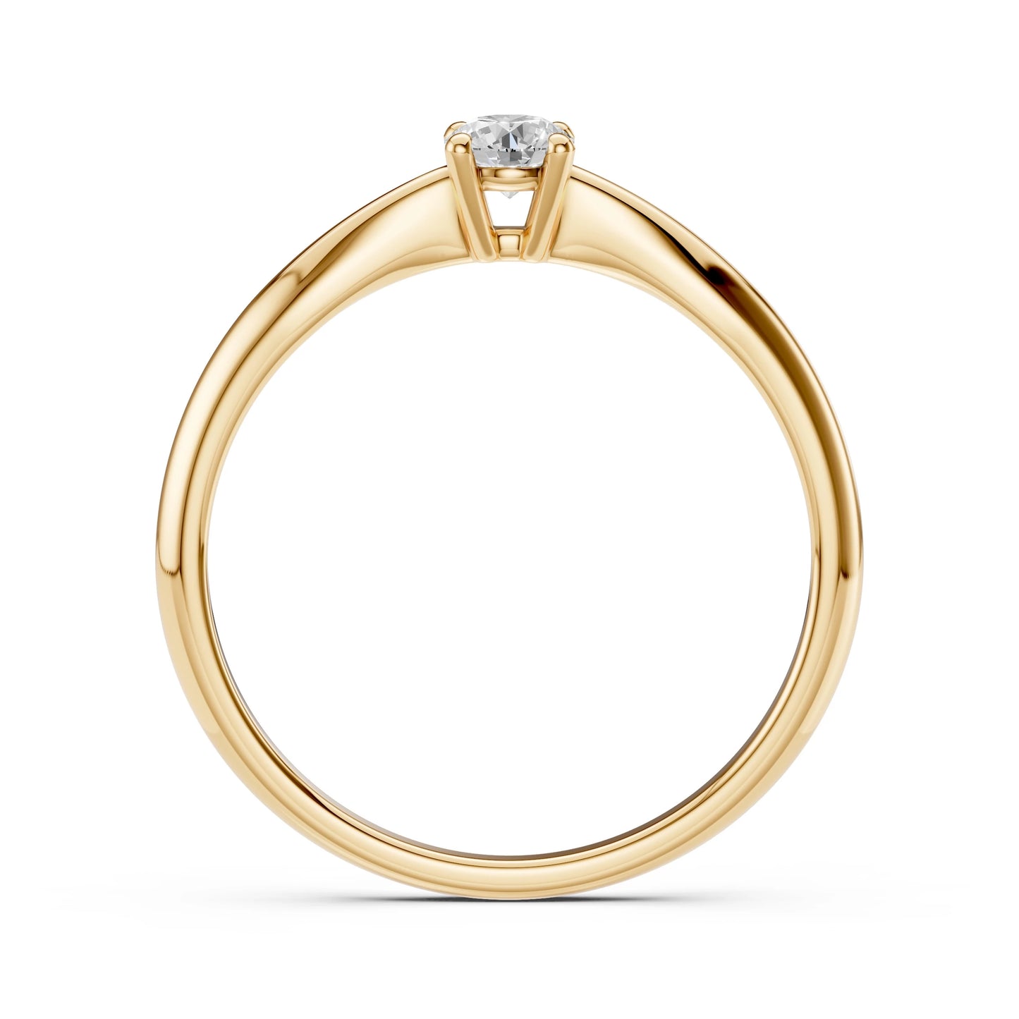 Solitär-Ring (Rund), 0.2 ct — 101-10021(3.7)
