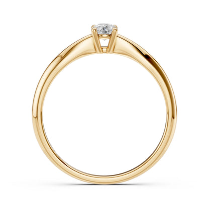 Solitär-Ring (Rund), 0.2 ct — 101-10021(3.7)