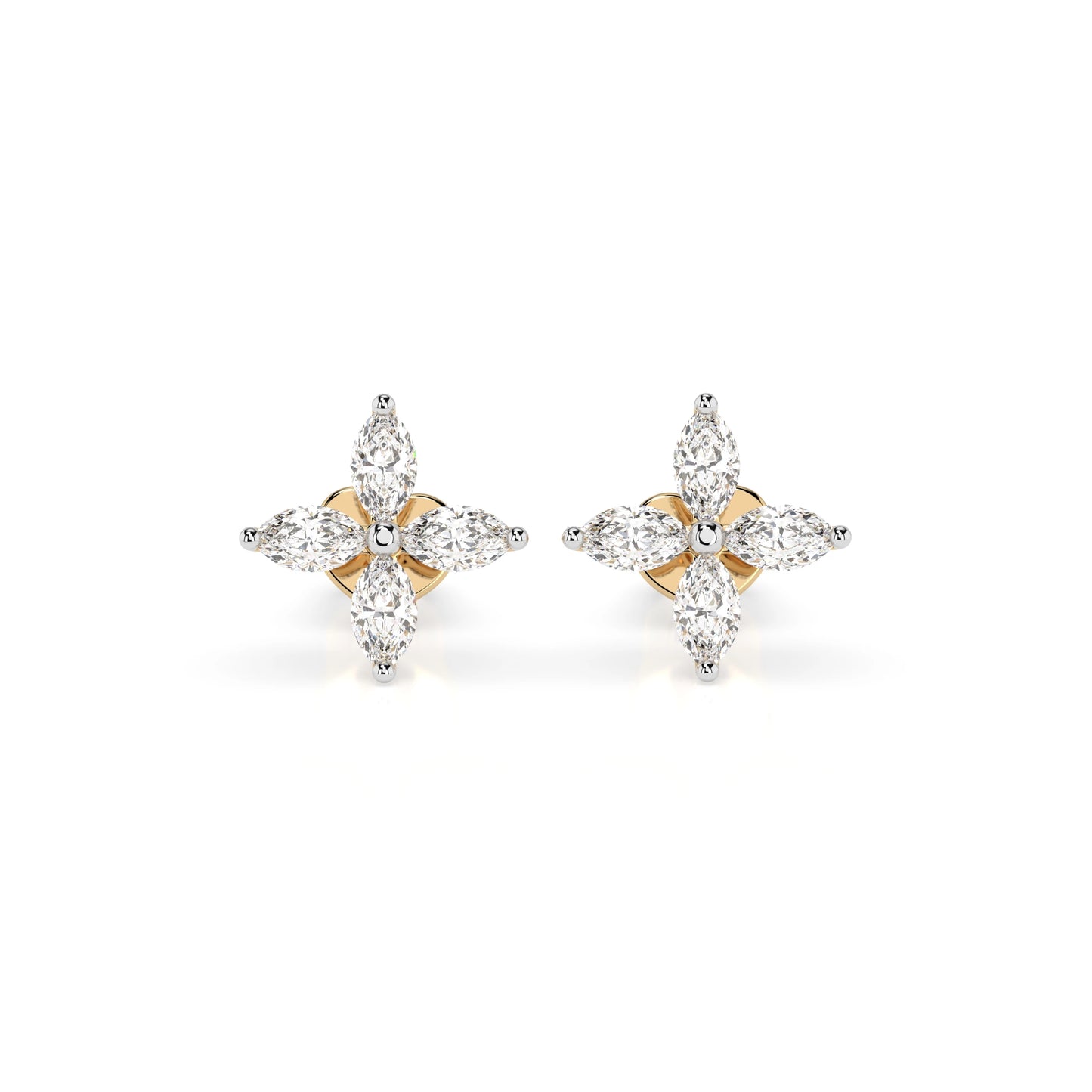 Illusion-Ohrringe (Marquise), 0.8 ct — 102-10193V1