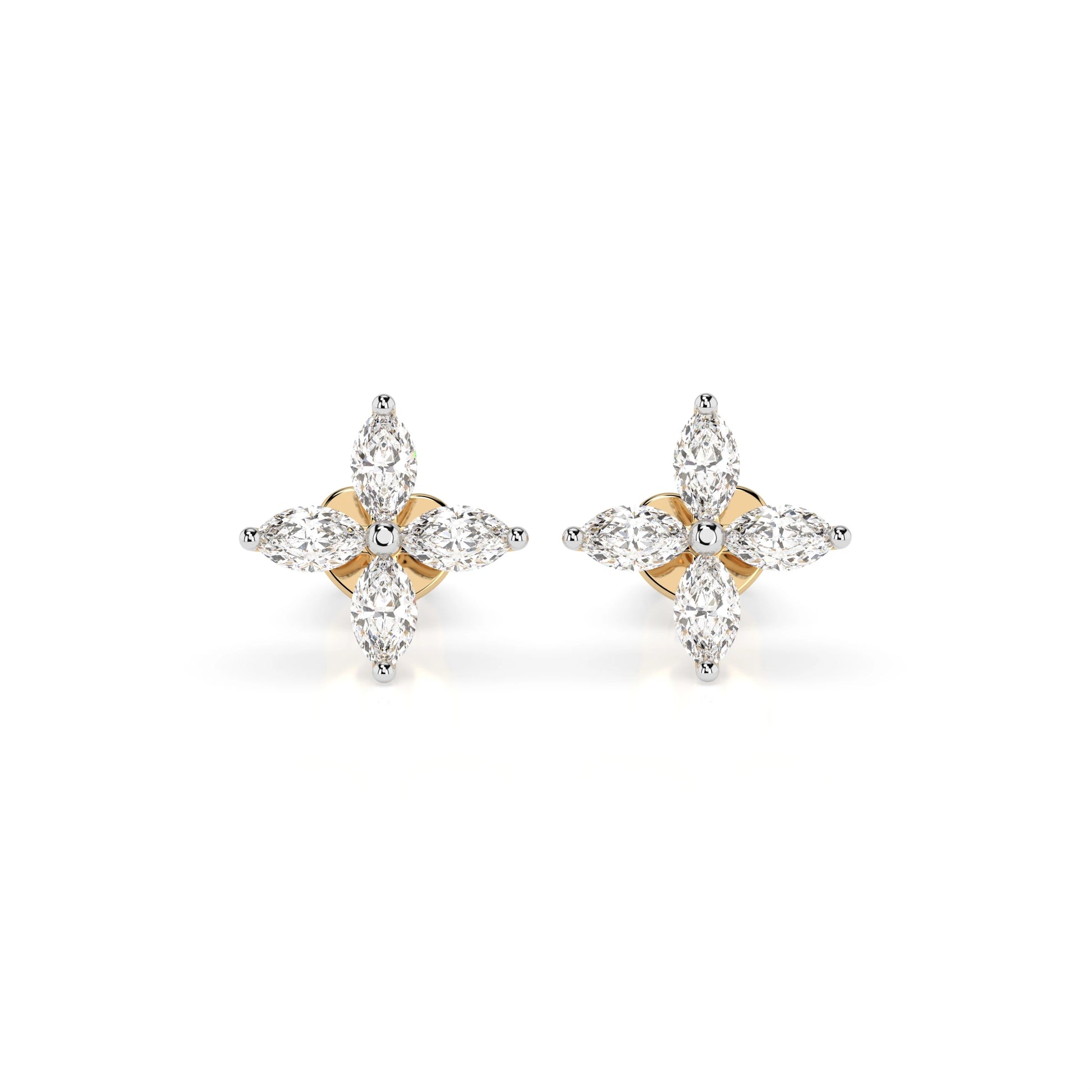 Illusion-Ohrringe (Marquise), 0.8 ct — 102-10193V1