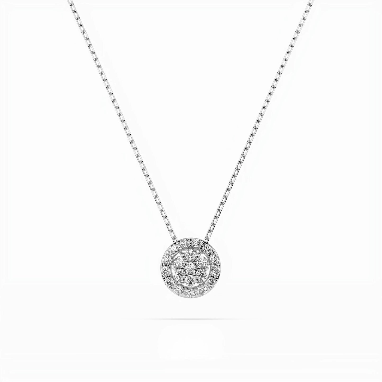 Illusion-Halskette (Rund), 0.08 ct — 104-10038