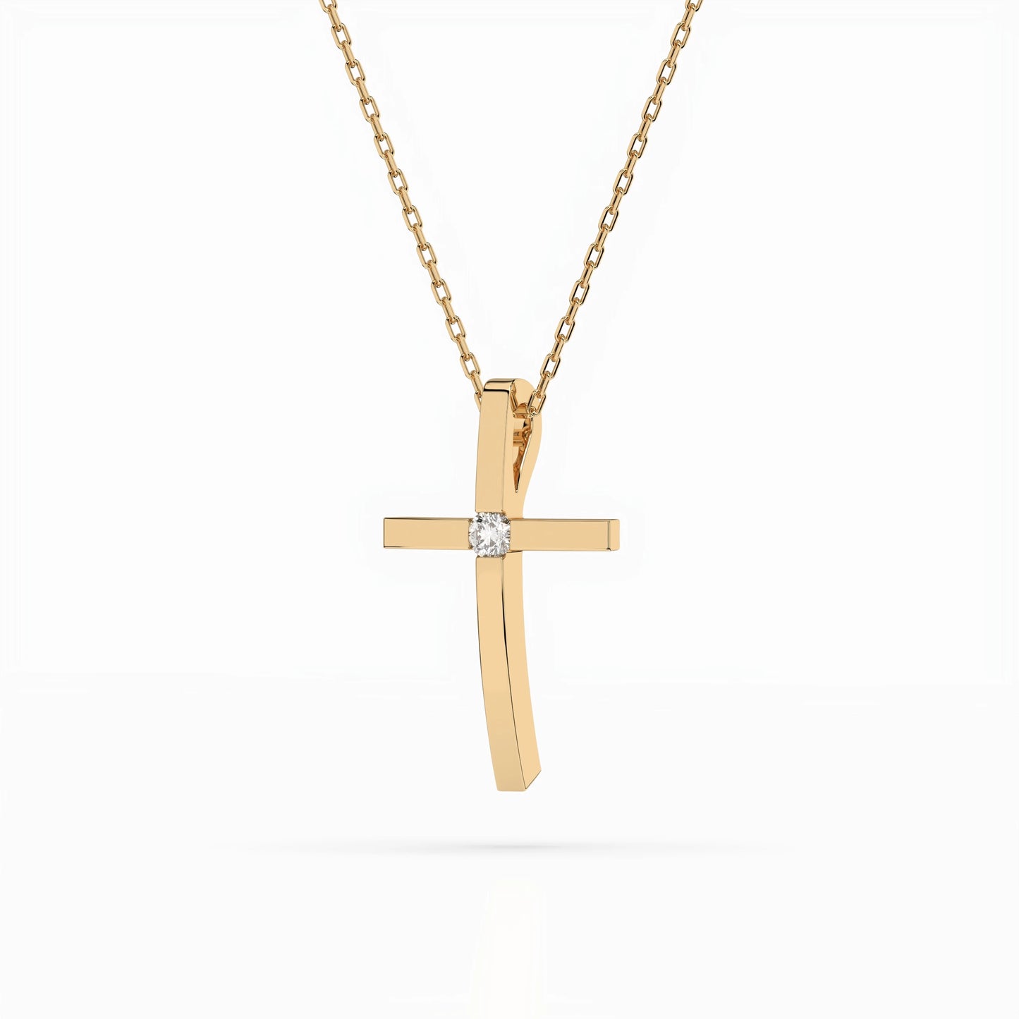 Minimalismus-Halskette (Rund), 0.03 ct — 104-10031