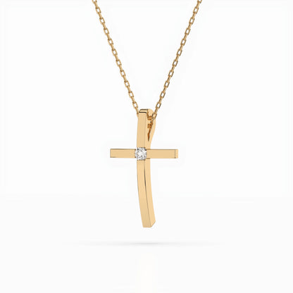 Minimalismus-Halskette (Rund), 0.03 ct — 104-10031